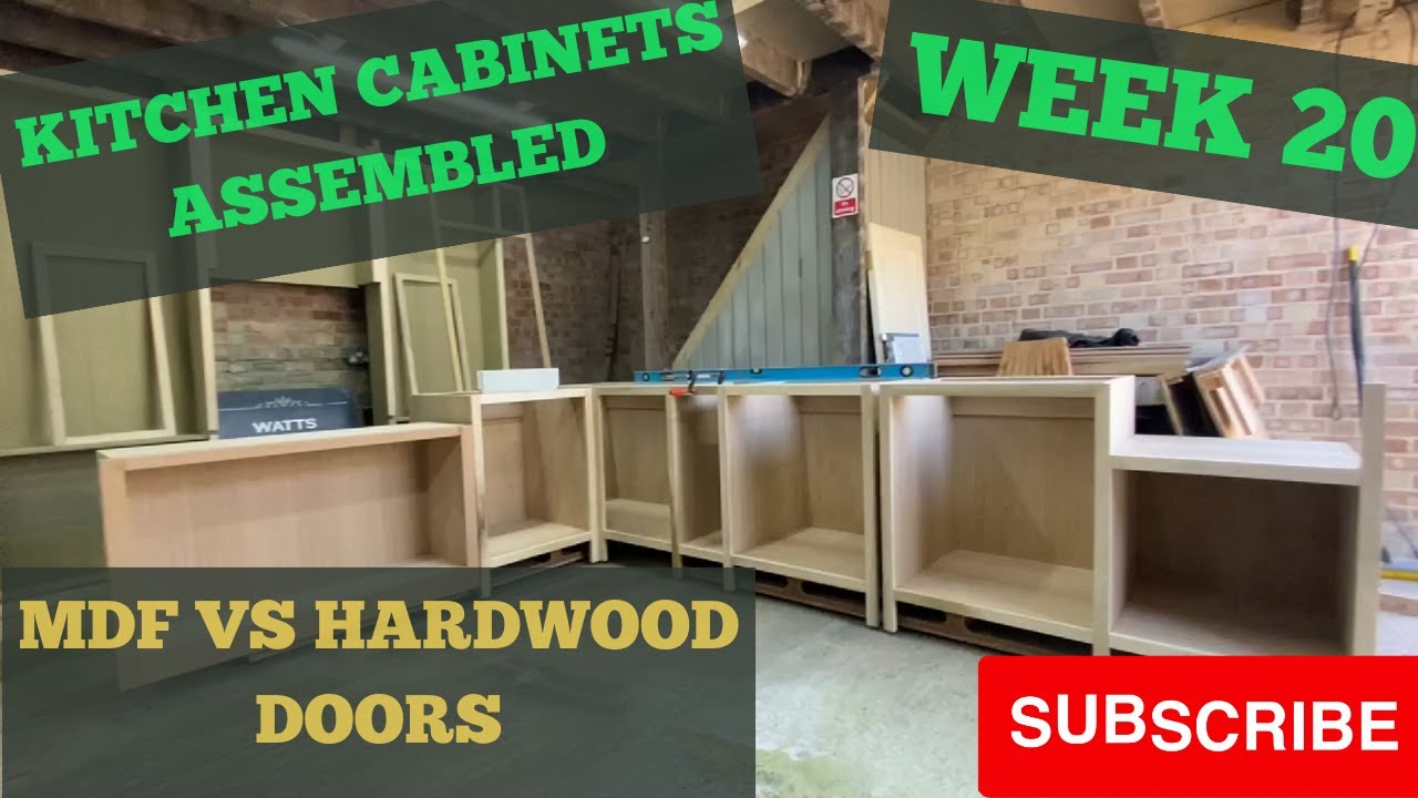 MDF vs Hardwood shaker doors and how I build my kitchen cabinets #carpentry #joinery #20