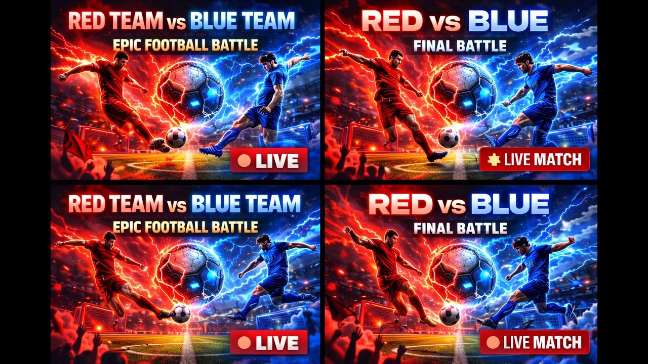 🔴Red vs Blue 🔵  Live Battle 2026