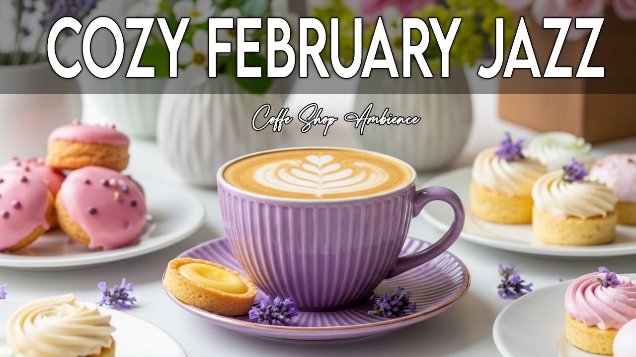 Cozy February Coffee Jazz ☕ Warm Café Mood with Gentle Bossa Nova to Relax & Focus.