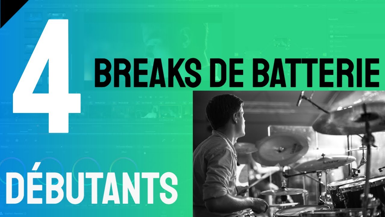 Premiers breaks de batterie pour débutants