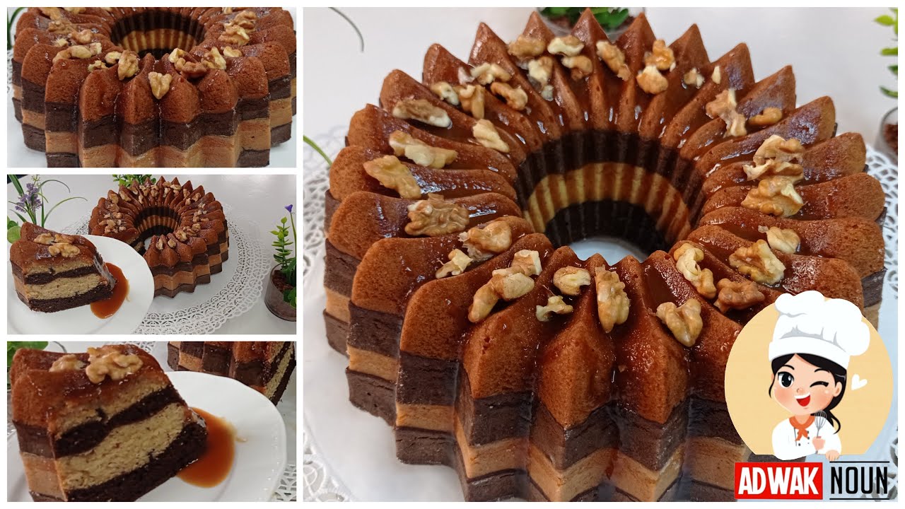 كيكة الطبقات الخطيرة، شكو كراميل Choco-Caramel، مذاق رهيب و شكل أنيق، تستحق التجربة 👌😉