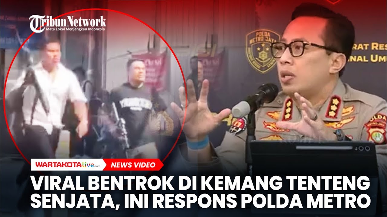 VIRAL Bentrok Sejumlah Pria Tenteng Senjata di Kemang, Ini Respons Polda Metro Jaya