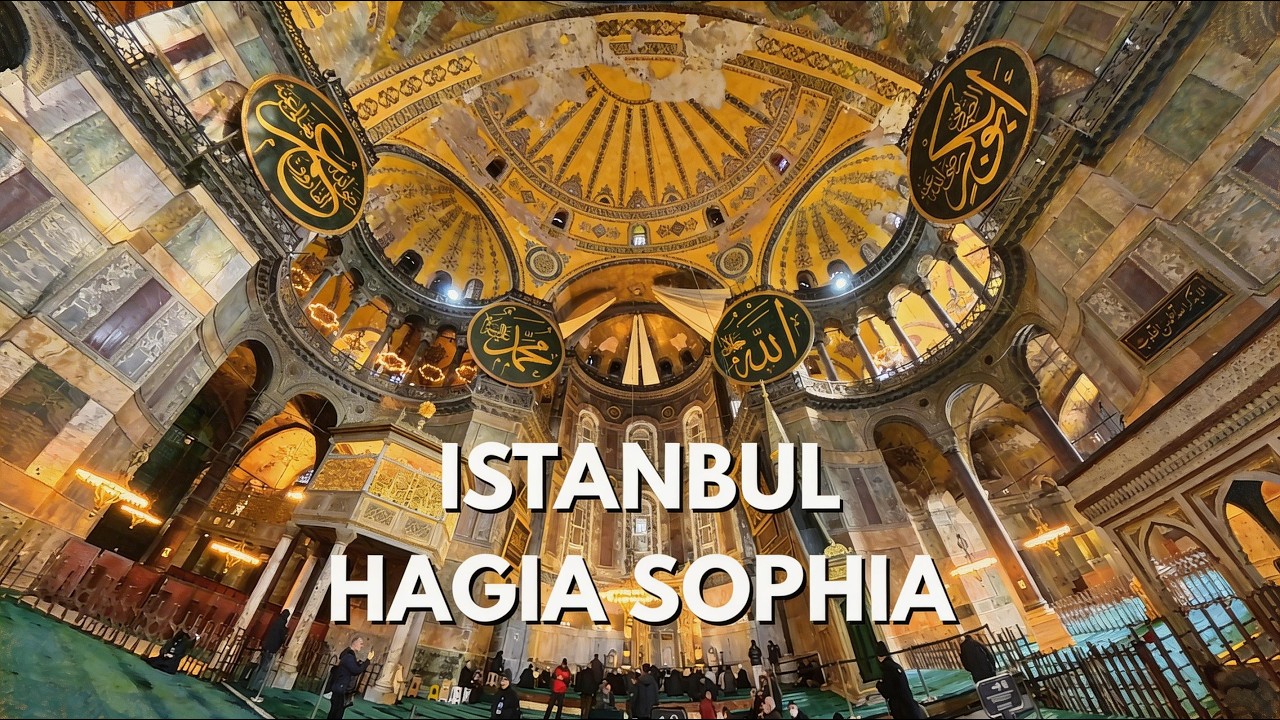 Inside Hagia Sophia During Ramadan 🇹🇷 | Live Prayer & Adhan | 4K Walking Tour