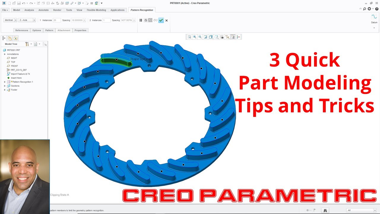 Creo Parametric - 3 Part Modeling Tips and Tricks [Russian Subtitles]