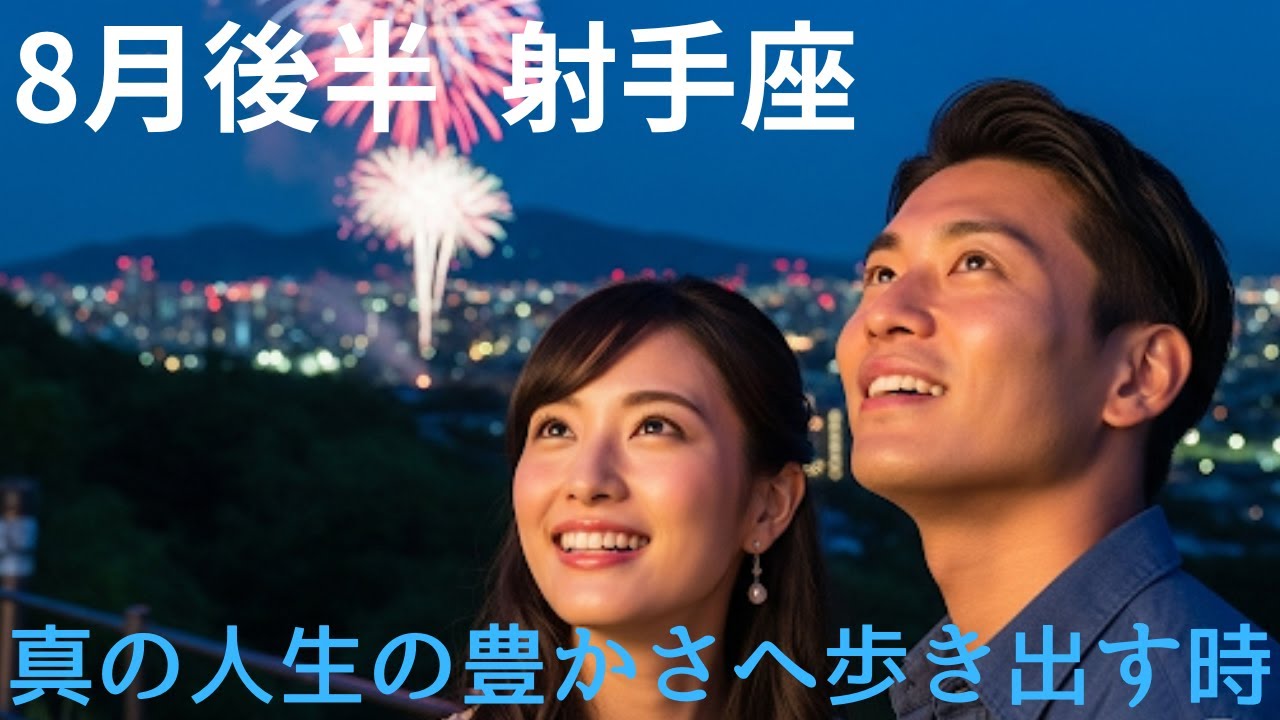♐８月後半　射手座♐真の人生の豊かさへ歩き出す時