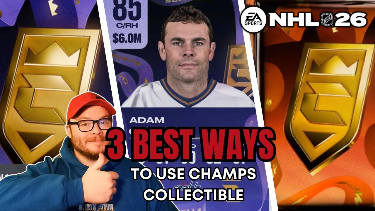3 лучших способа использовать коллекционные предметы HUT CHAMPS в NHL 26 HUT