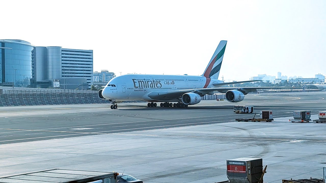 Emirates A380 Takeoff Dubai November 2024
