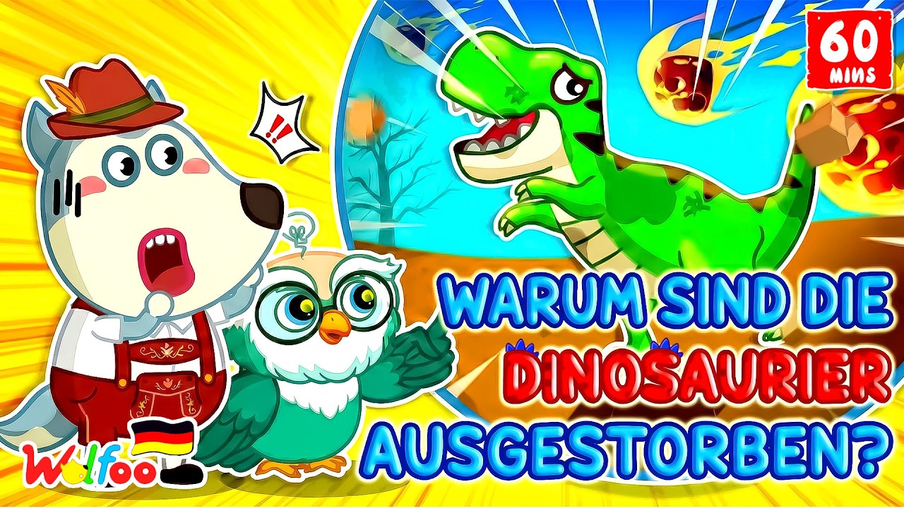 Warum sind Dinosaurier ausgestorben? | 🔍 Wolfoo entdeckt – Tiere | Lernvideos für Kinder