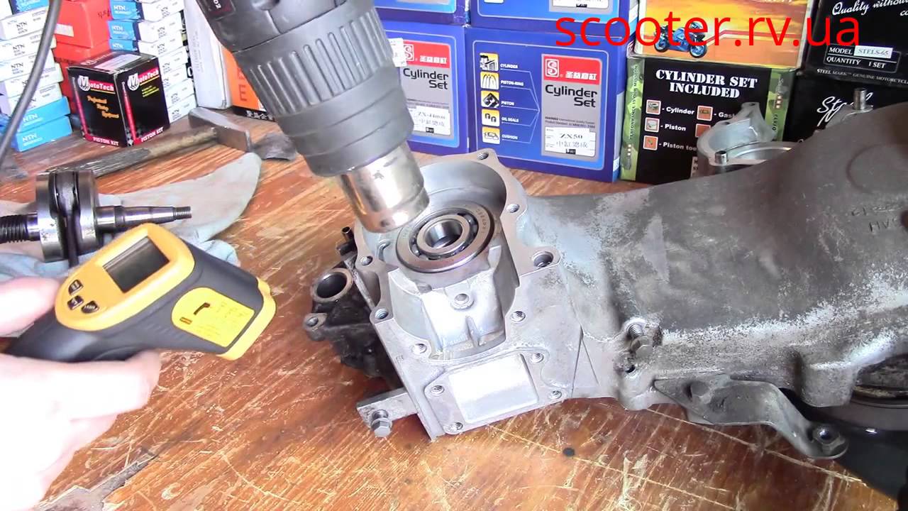 Подшипники на горячую. До какой температуры греть картер?