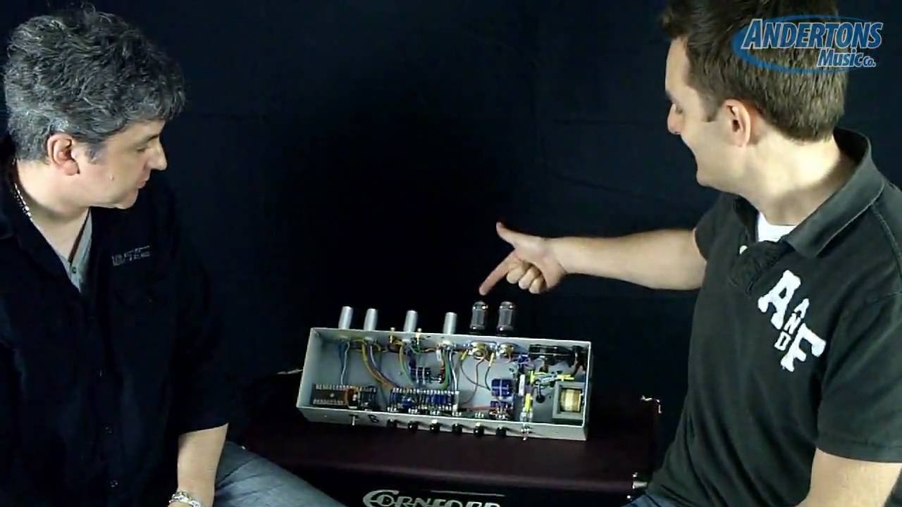 Martin Kidd shows us a prototype Cornford amp