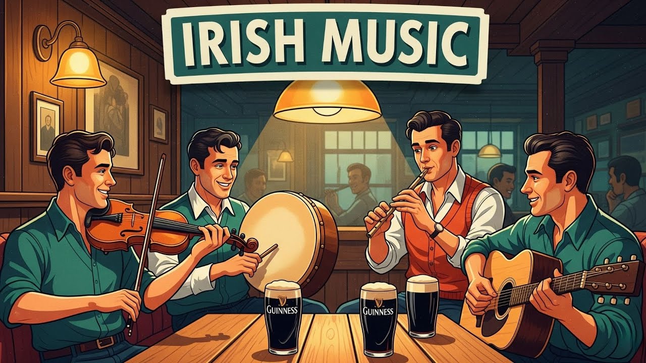 Irish Celtic Instrumental Music – 4 Hours of Relaxing Irish Folk & Pub Tunes 🍀🎶