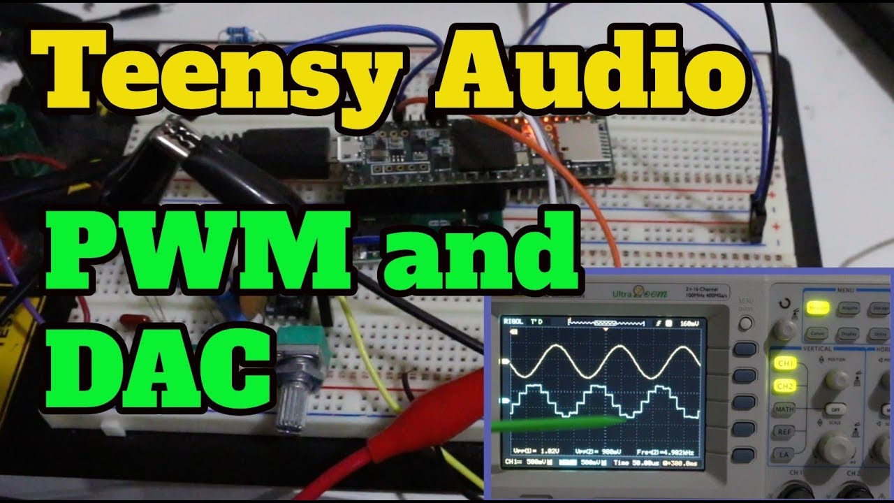 Teensy Audio без щита — использование АЦП, ЦАП и двойной ШИМ