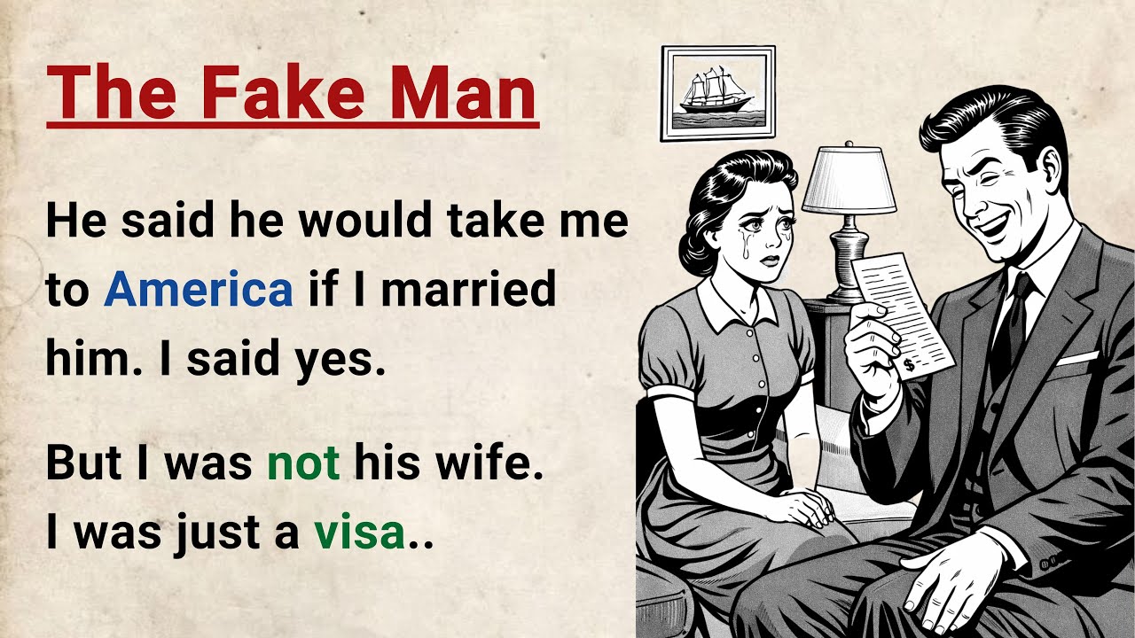Learn English through Stories Level 3 ⭐ The Fake Man - Emotional English Story for Listening Practic