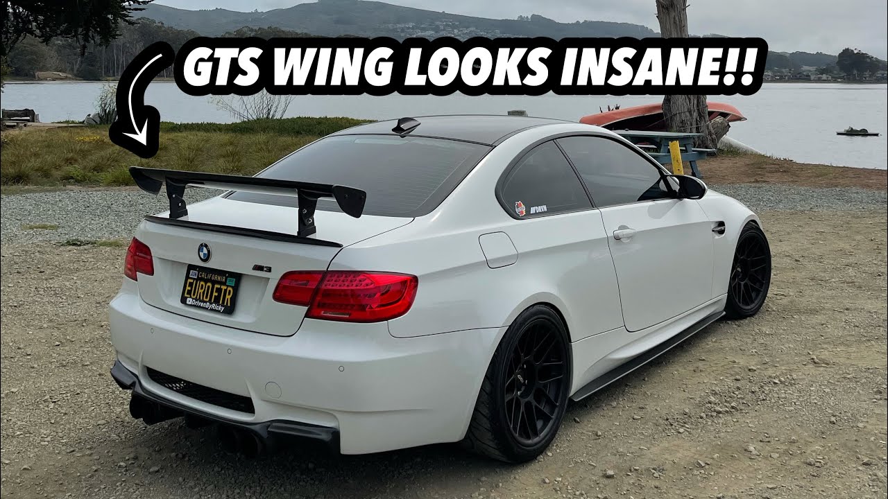 GTS WING INSTALL ON MY BMW E92 M3!!