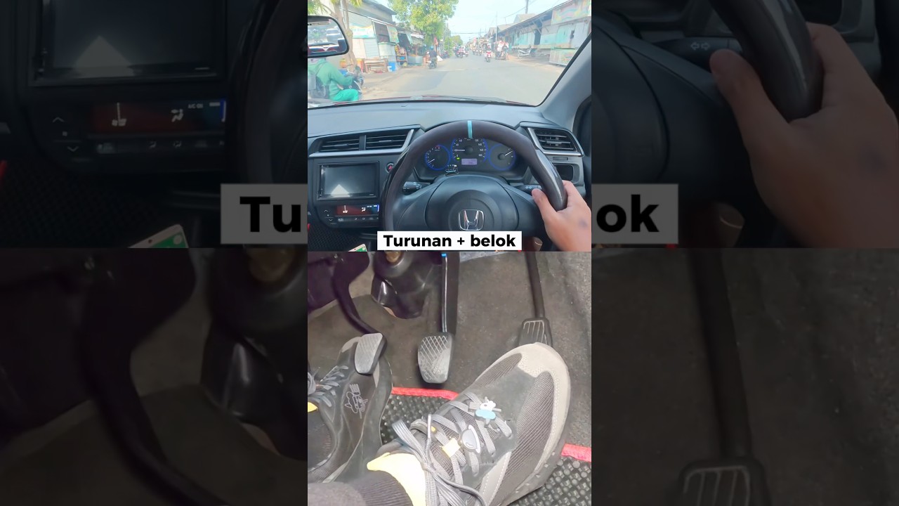 JANGAN INJAK KOPLING ! Tutorial mobil manual belok dan turunan 