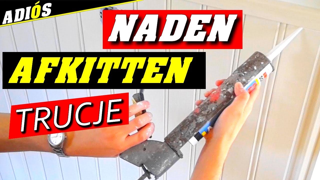 KLEIN TRUCJE BIJ ACRYLAATKIT AANBRENGEN/  naden afkitten met acrylaatkit. (afkitten tips)