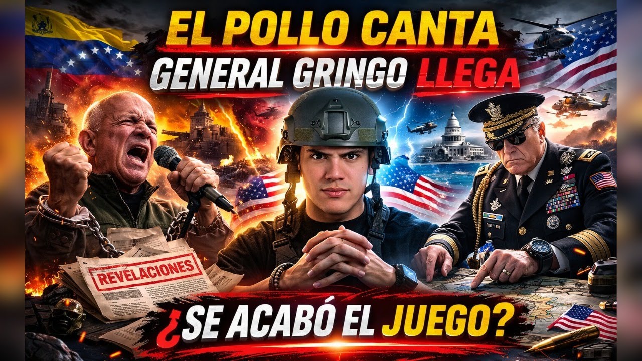 LLEGA IMPORTANTE GENERAL GRINGO A VENEZUELA MIENTRAS QUE EL POLLO CARVAJAL NO PARA DE CANTAR