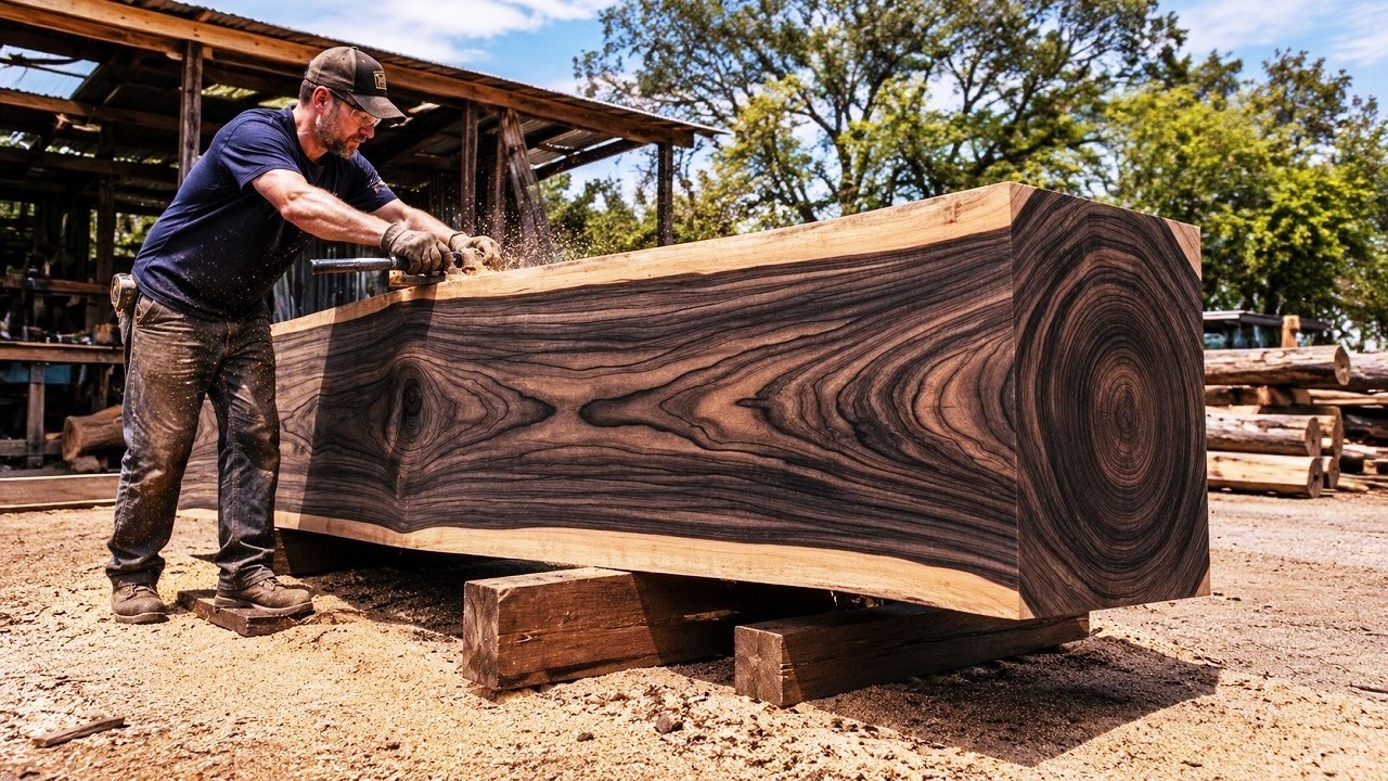 The Hidden Beauty of Rare Wood Revealed &ndash; Turning Stunning Grain into a Masterpiece!