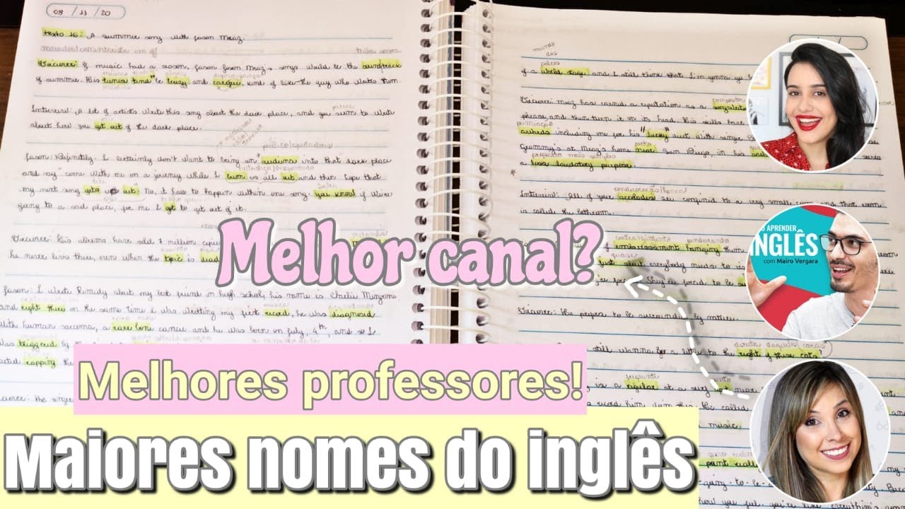 5 MELHORES CANAIS NO YOUTUBE PARA APRENDER INGLÊS I Maiores professores de inglês