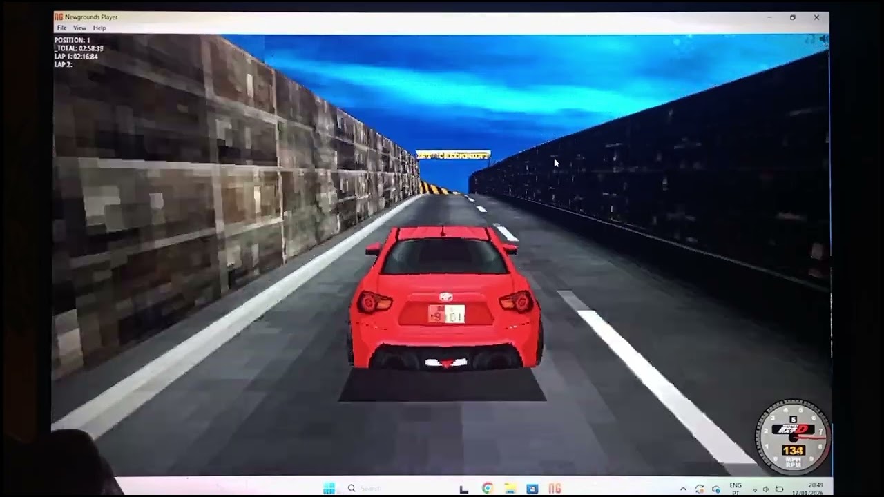 I'm playing Super Drift 3D Initial D Flash Stage Legacy Edition mod drift game