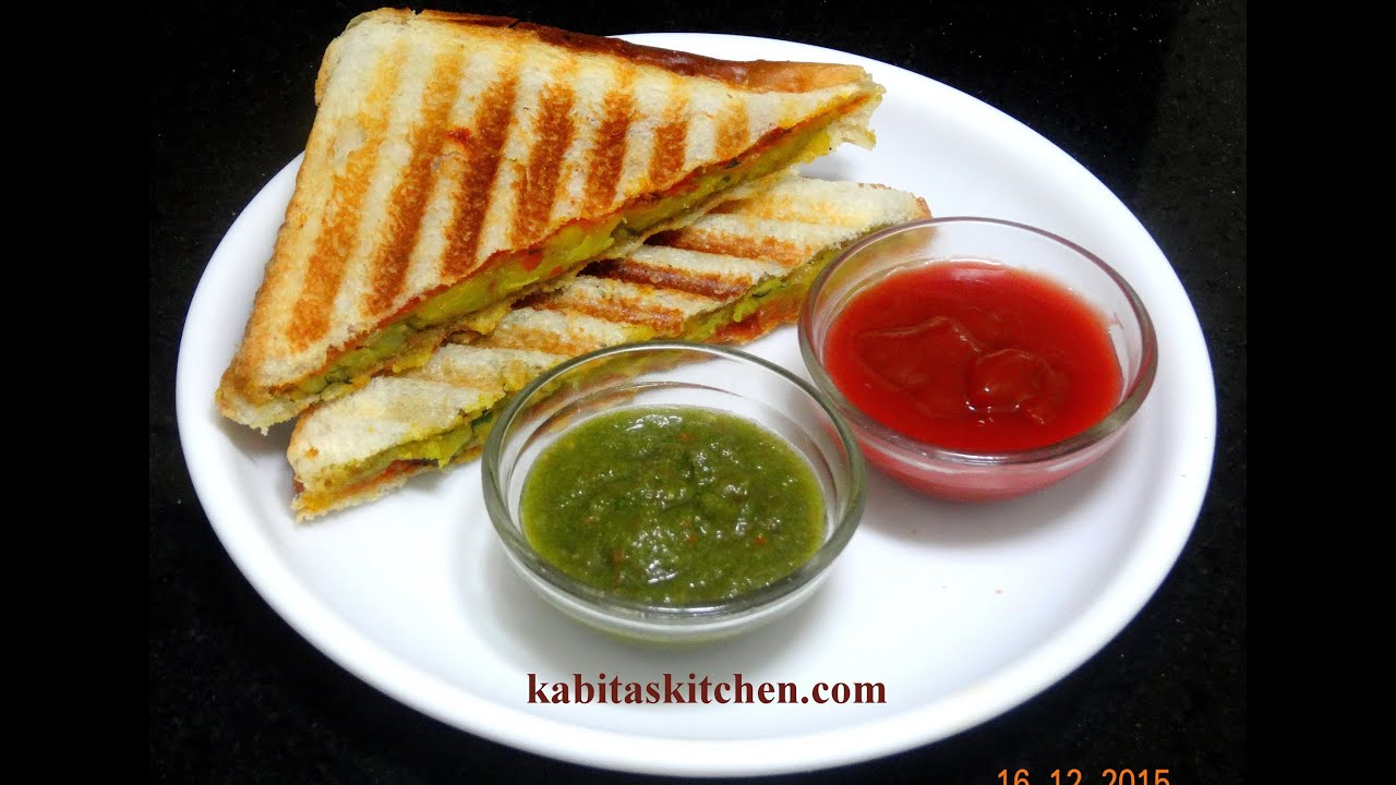 Aloo Bharta Sandwich Recipe-Grilled Potato Sandwich-Potato Sandwich recipe-Indian Breakfast Recipe