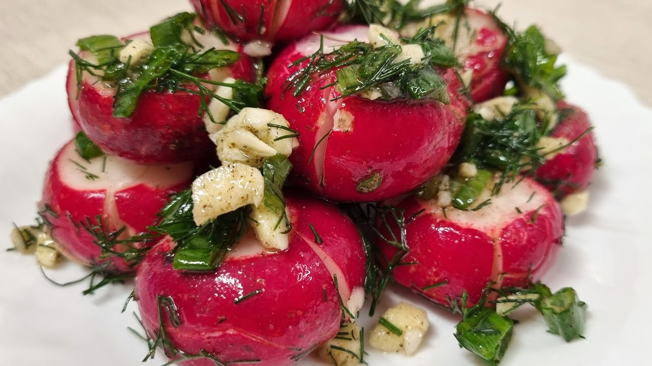 Маринованная редиска к шашлыку — пикантная закуска за 5 минут!