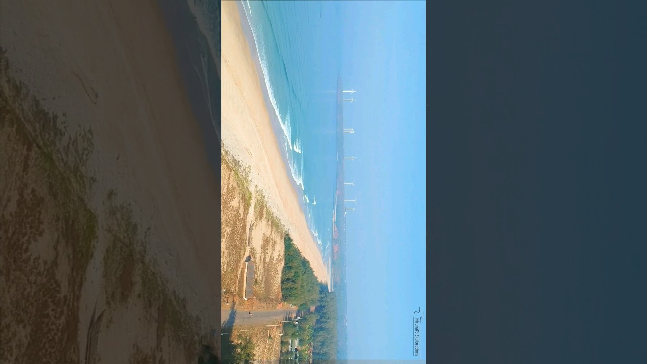 Mithmumbari beach Devgad aerial drone view 