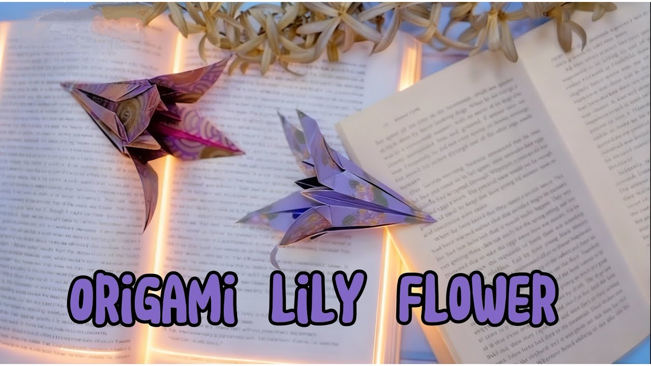 Beautiful Origami Lily Flower 🌸 | Simple & Elegant Paper Art 
