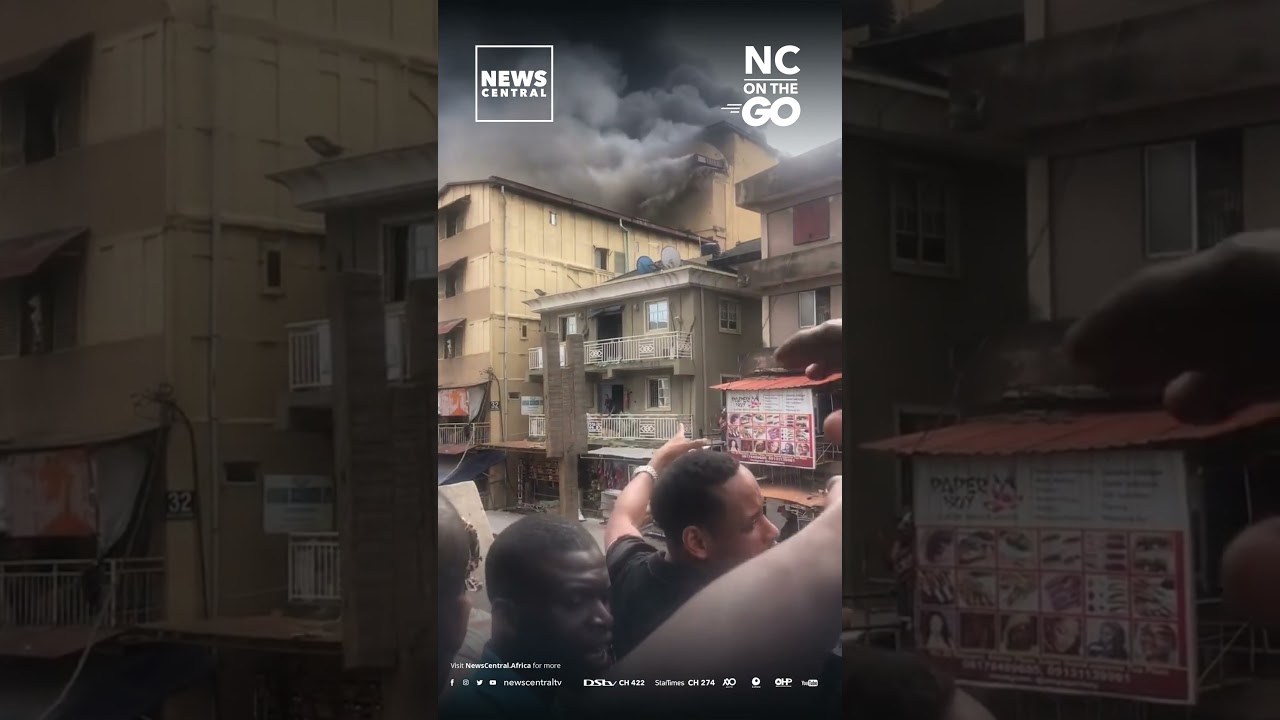 Fire Guts Five-Storey Building in Balogun Market, Lagos