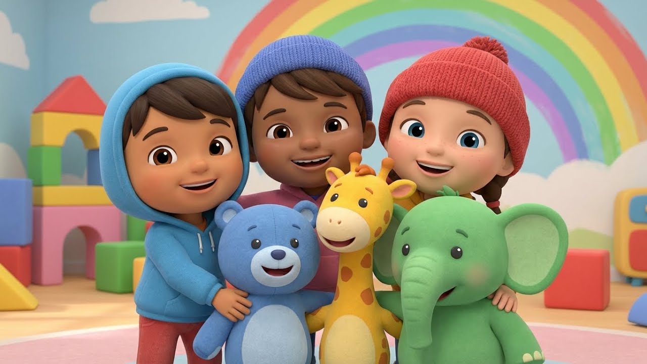 Happy Colors Jump Song 🌈 | Kids & Animals Dance Together