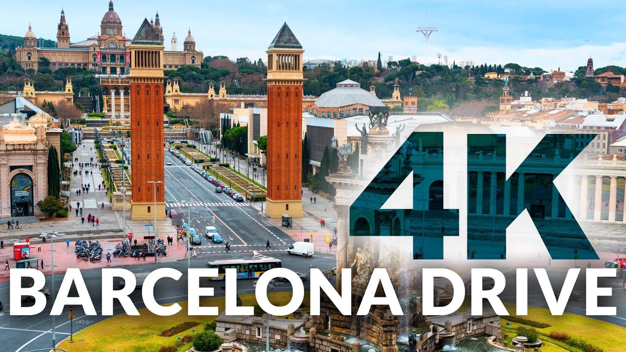 🇪🇸 4K BARCELONA DRIVE - moody evening tour | part 1 | feelgoodcam