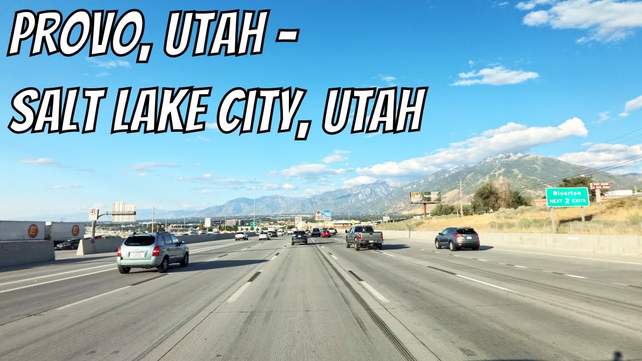 Provo, Utah to Salt Lake City, Utah! Drive with me on a Utah highway!