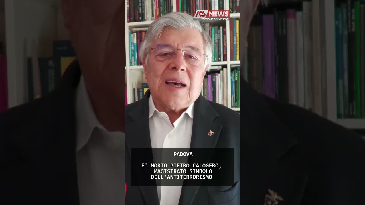 E' MORTO PIETRO CALOGERO, MAGISTRATO SIMBOLO DELL'ANTITERRORISMO | 07/04/2026