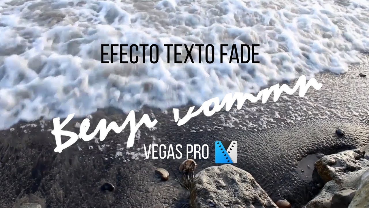 Efecto de texto Fade. Vegas pro.