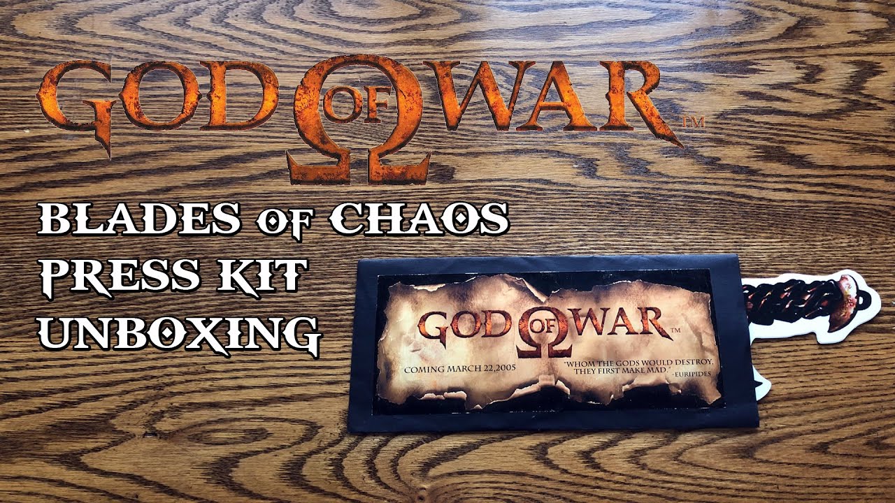 God of War (PS2) Blades of Chaos Press Kit Unboxing