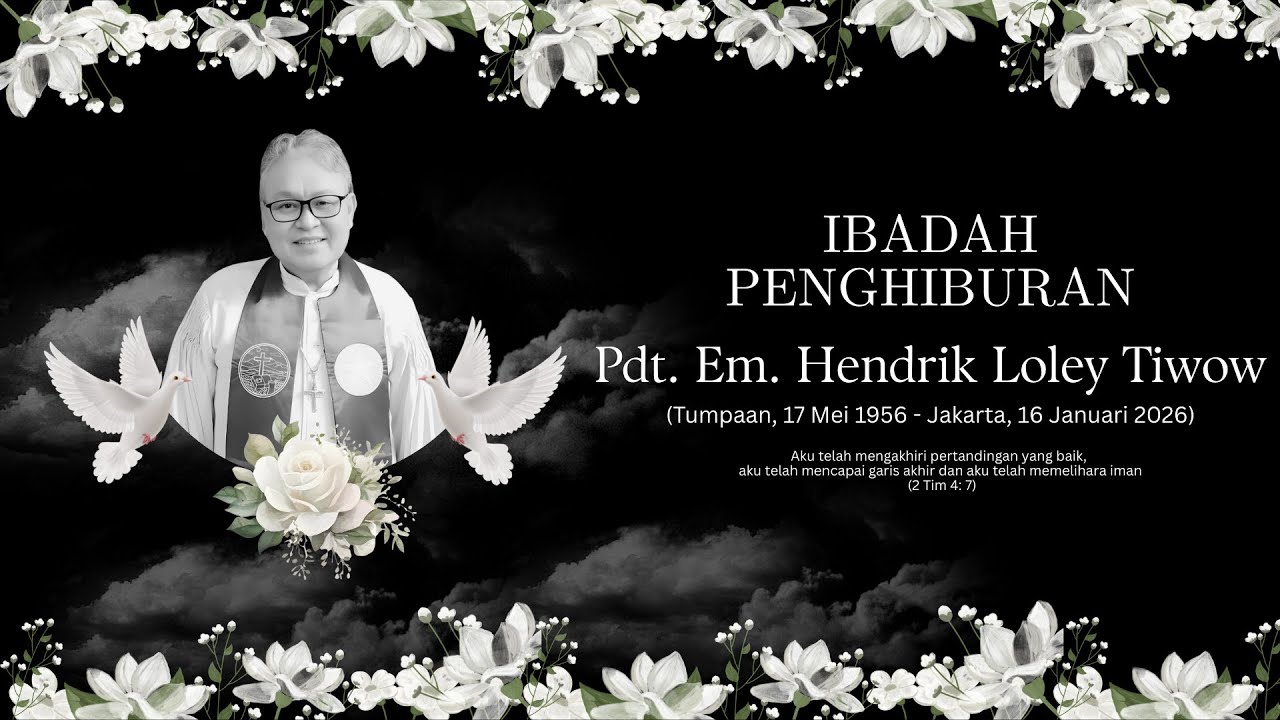 Ibadah Penghiburan Alm. Pdt. Em. Hendrik Loley Tiwow