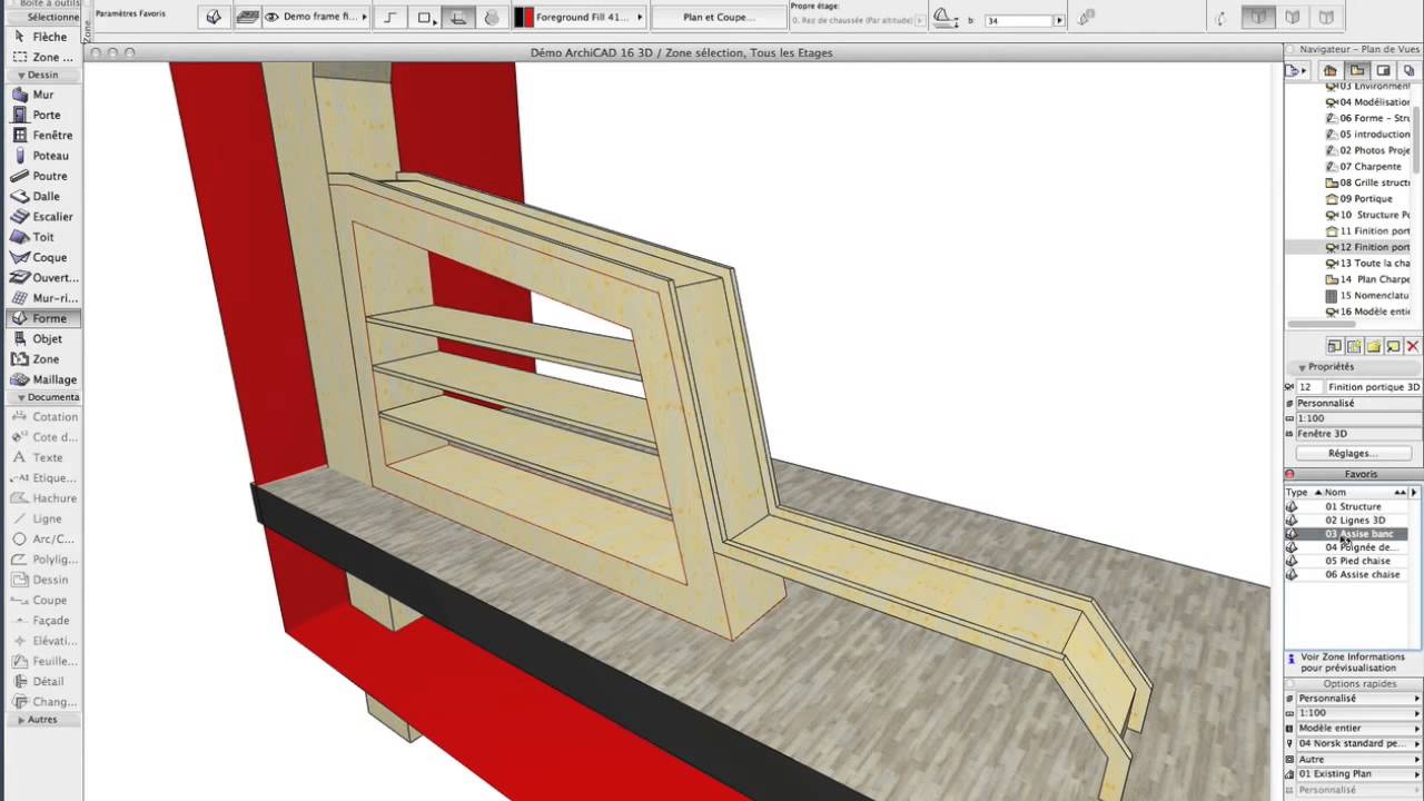 ARCHICAD - Outil Forme