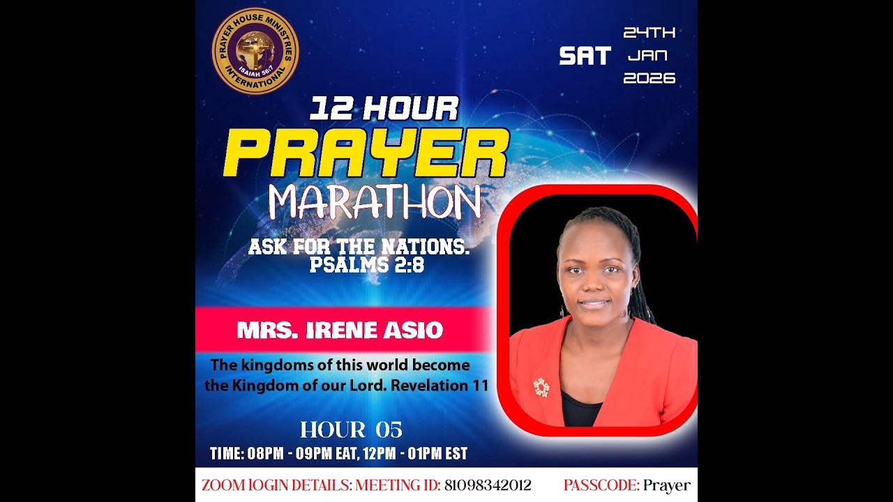 January 12 Hour Prayer Marathon | Hour 5 | Mrs. Irene Asio