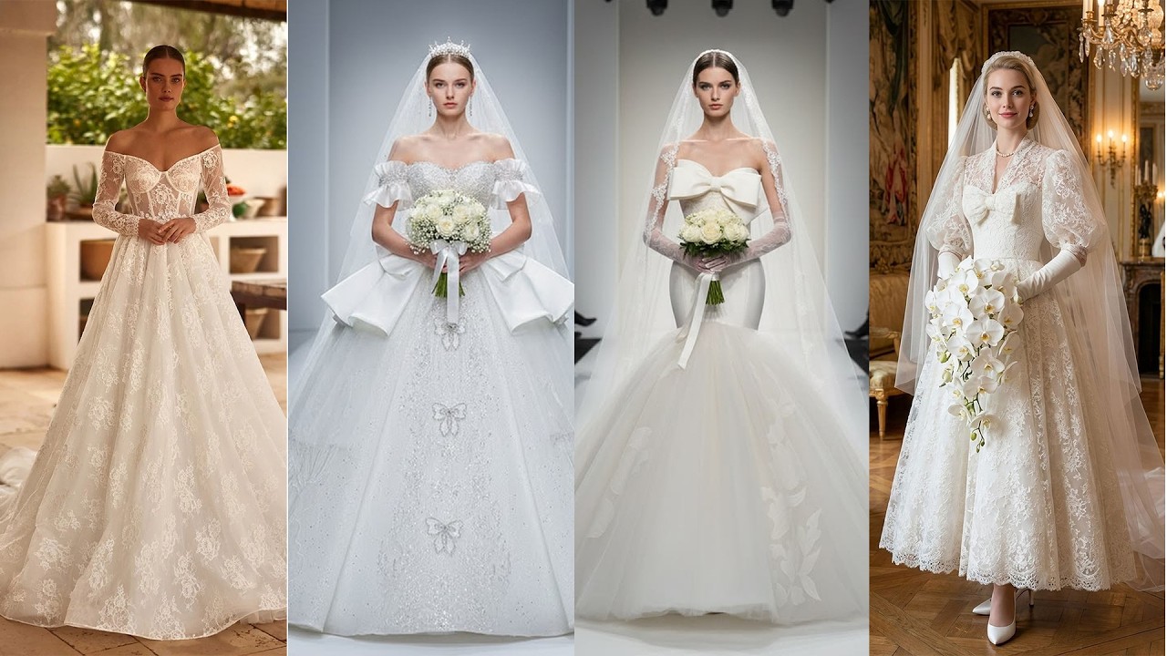 Haute Couture 2026 Timeless Bridal Style For Every Bride Stones + Pearls Luxury White Dress Wedding