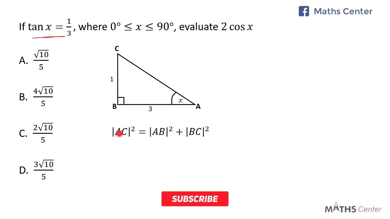 Trigonometry | Likely Examination Questions | Maths Center