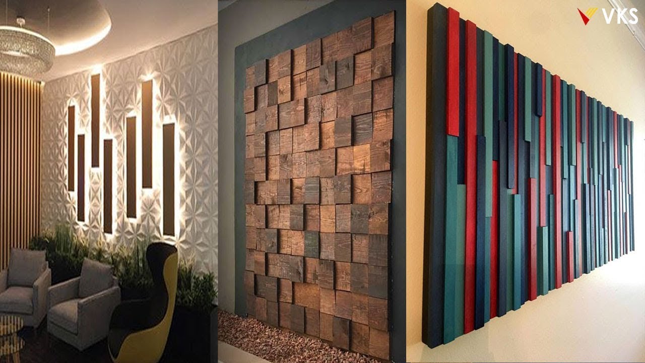 Ideias de design de decora&ccedil;&atilde;o de parede de madeira moderna | Painel de parede de madeira | Decora&ccedil;&atilde;o