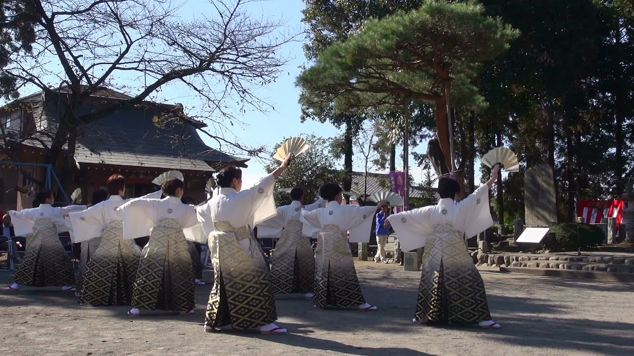 重忠ゆかりの郷土芸能奉納　‐　「重忠節踊り」（埼玉県深谷市）