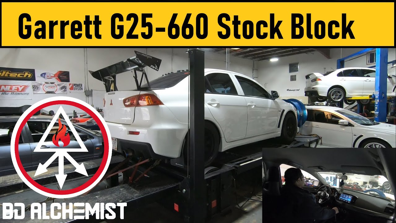 Evo X Garrett G25-660 Kelfod 214-b, стандартный блок ID 1700, настройка на динамометре Flex Fuel