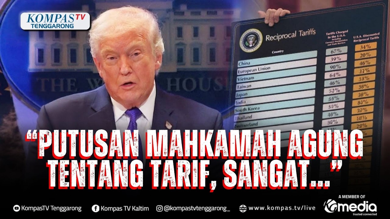 Respons Donald Trump Usai Mahkamah Agung AS Batalkan Tarif Global： Mengecewakan!