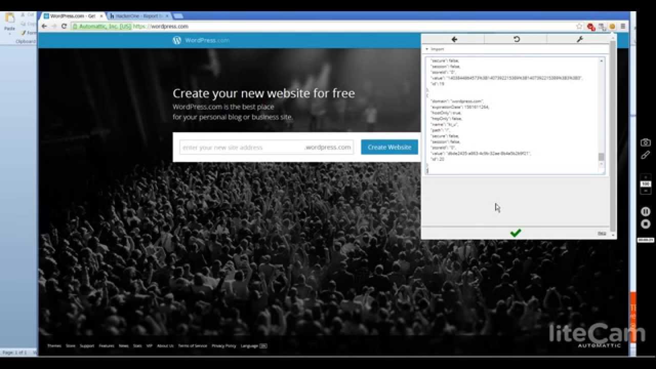 wordpress.com security hole &mdash; login without username or password