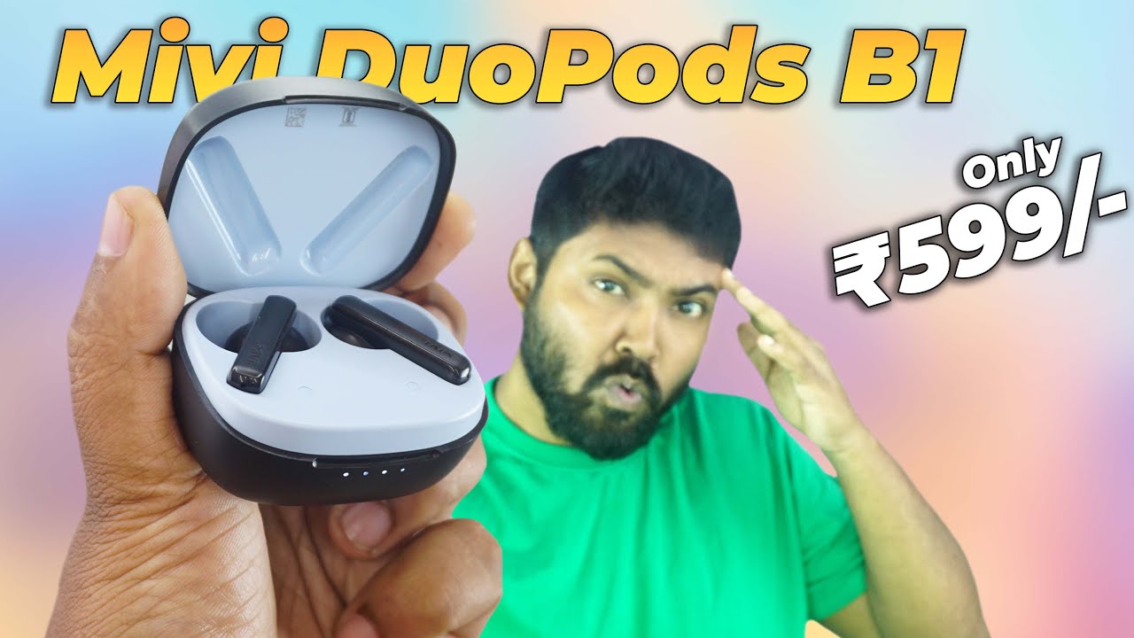 Mivi DuoPods B1 TWS Rich Bass | 45H Playtime | AI ENC