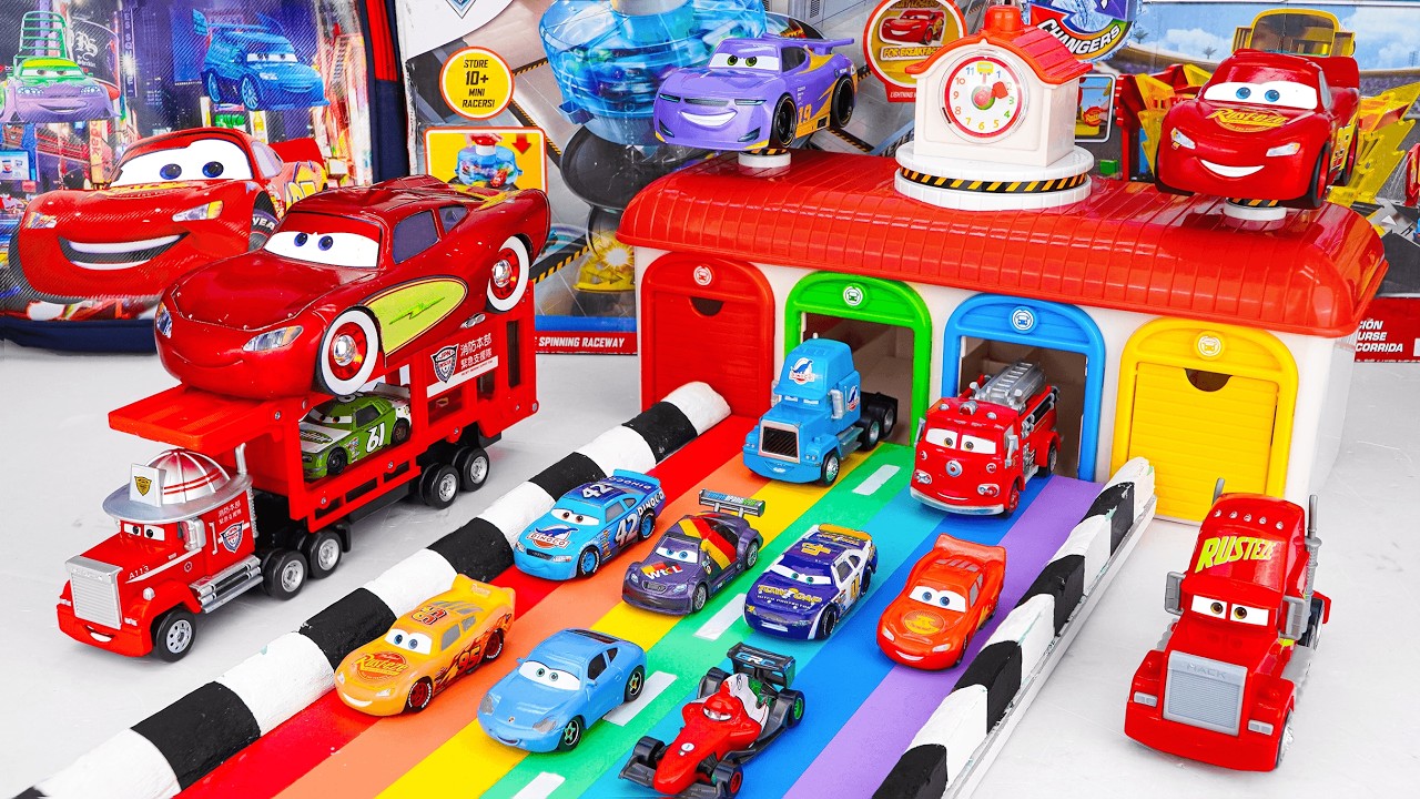 Disney Pixar Cars Unboxing Review | Mattel Disney Cars Lightning McQueen & Tayo the Little Bus