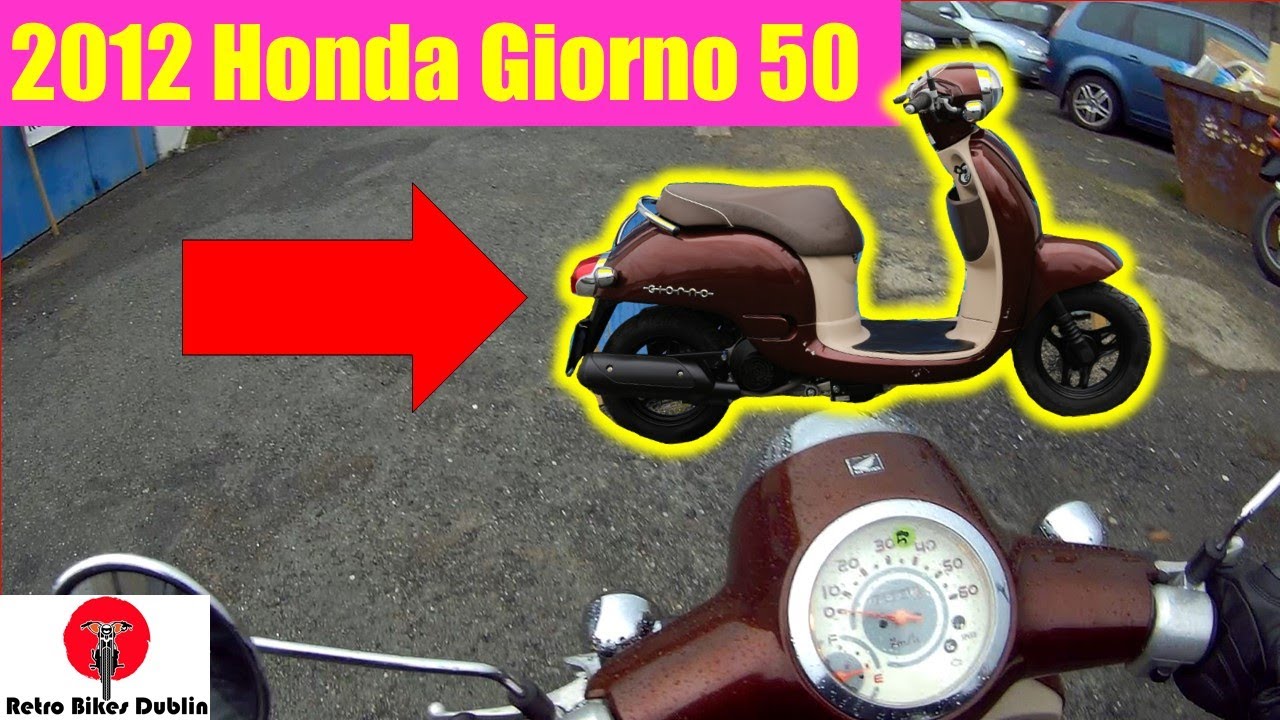 Honda Giorno Cub 50 - Honda giorno 50cc 2012 2t in Moscow traffic (Test Drive)
