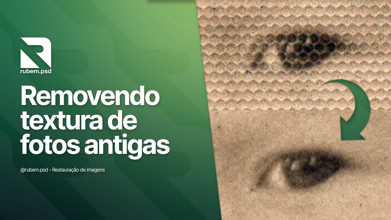 Removendo textura de fotos antigas | Restauração de imagens
