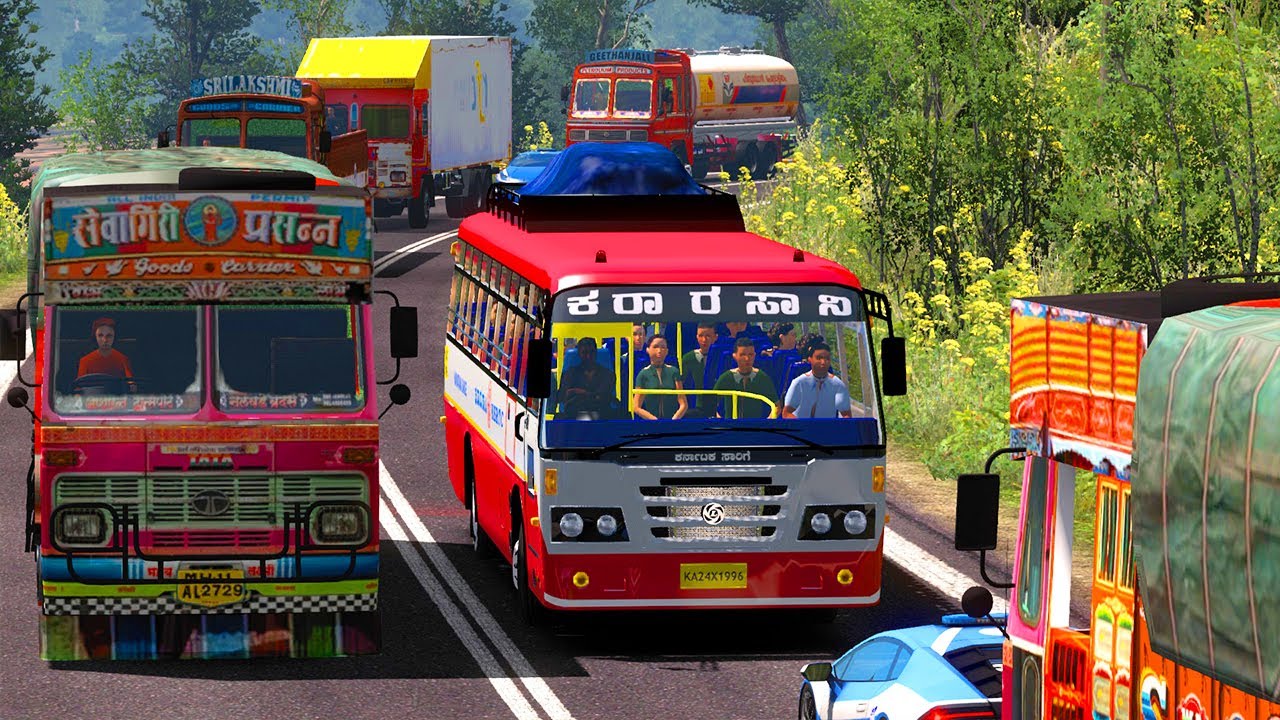 KSRTC Thrilling Bus Cabin View | Karnataka Bus | Skilled Driver